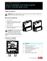 Preview for 1 page of ABB FCNA-01 Quick Installation And Start-Up Manual