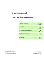 Preview for 3 page of ABB FDNA-01 User Manual
