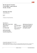 Preview for 2 page of ABB FEX300 Operating	 Instruction