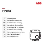 Предварительный просмотр 1 страницы ABB FIP1011 Installation Instruction