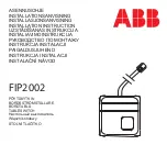 Предварительный просмотр 1 страницы ABB FIP2002 Installation Instruction