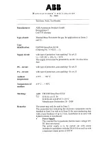 Предварительный просмотр 28 страницы ABB FMT200-ECO2 Operating Instruction