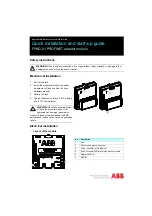 ABB FPNO-21 Quick Installation And Start-Up Manual предпросмотр