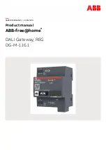 Предварительный просмотр 1 страницы ABB free@home DALI Gateway DG-M-1.16.1 Product Manual