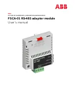 Preview for 1 page of ABB FSCA-01 User Manual