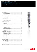 Preview for 1 page of ABB FSK II S + Operating And Maintenance Manual