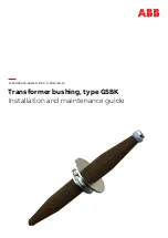 Предварительный просмотр 1 страницы ABB GSBK Series Installation And Maintenance Manual