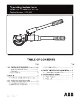 ABB H-CK 400 Operating Instructions Manual предпросмотр