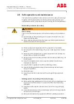 Предварительный просмотр 20 страницы ABB HT580636 Operation Manual