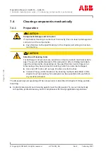 Предварительный просмотр 74 страницы ABB HT610633 Operation Manual