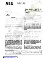 ABB HU Instruction Leaflet preview