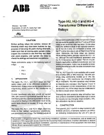 Preview for 1 page of ABB HU Instruction Leaflet