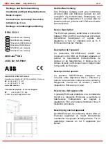 Preview for 1 page of ABB i-bus KNX EnOcean EG/A 32.2.1 Installation And Operating Instructions