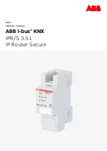 Предварительный просмотр 1 страницы ABB i-bus KNX IPR/S 3.5.1 Product Manual
