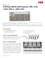 Preview for 1 page of ABB Infinity B G240 System +24V/-48V Quick Start Manual