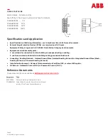 Предварительный просмотр 6 страницы ABB Infinity S J5964803 L209 Quick Start Manual