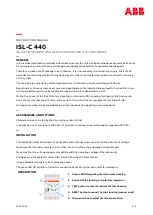 ABB ISL-C 440 Instruction Manual предпросмотр