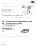 Предварительный просмотр 3 страницы ABB J2007003L005 Quick Start Manual