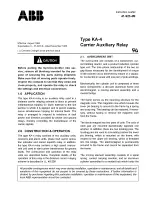 Preview for 1 page of ABB KA-4 Instruction Leaflet