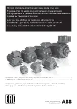 Preview for 1 page of ABB M2A series Installation, Operation & Maintenance Instructions Manual