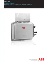 ABB MICRO-0.25-I-OUTD-US-208/240 Product Manual preview