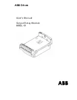ABB MREL-01 User Manual preview