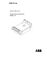 Предварительный просмотр 1 страницы ABB MREL-01 User Manual