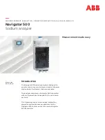 Preview for 1 page of ABB Navigator 550 Operating Instructions Manual