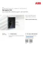 Предварительный просмотр 1 страницы ABB Navigator 550 Quick Start Manual