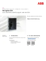 Preview for 1 page of ABB Navigator 550 Replacement Procedures