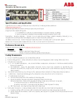 Предварительный просмотр 9 страницы ABB NES48-23-AC1-PS4-DC1E-LVBD Quick Start Manual