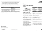 Preview for 1 page of ABB Nexus RF Installation Manual