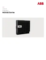 ABB NEXUS Series User Manual preview