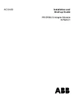 Preview for 1 page of ABB NPBA-01 Installation And Startup Manual