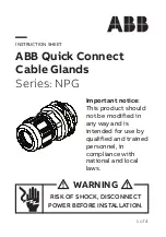 Preview for 1 page of ABB NPG Series Instruction Sheet