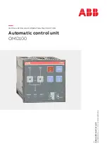 ABB OMD100 Installation And Operating Instructions Manual предпросмотр