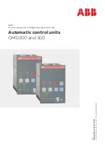 Предварительный просмотр 1 страницы ABB OMD200 Installation And Operating Instruction