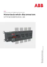 Preview for 1 page of ABB OTM3200E4230C-GE Installation And Operating Instruction