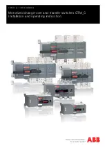 ABB OTM_C Series Installation And Operating Instruction preview