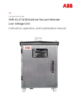 Preview for 1 page of ABB OVR-15 Instruction, Operation And Maintenance Manual