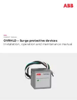ABB OVRHLD Series Installation, Operation And Maintenance Manual preview