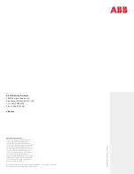 Preview for 8 page of ABB OVRHLD Series Installation, Operation And Maintenance Manual