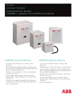 ABB OVRHSP 1201 P Series Installation, Operation And Maintenance Manual preview