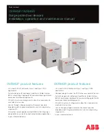 ABB OVRHSP 1201 P Series Installation, Operation And Maintenance Manual предпросмотр