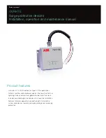 Preview for 1 page of ABB OVRHTE Product Manual