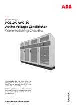 Preview for 1 page of ABB PCS100 AVC-40 Manual