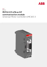 Preview for 1 page of ABB PDP32.0 Manual