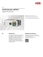 ABB PositionMaster EDP300 Manual preview