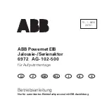 Preview for 1 page of ABB Powernet EIB 6972 AG-102-500 Manual