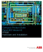 Предварительный просмотр 1 страницы ABB PP882 Hardware And Installation Manual